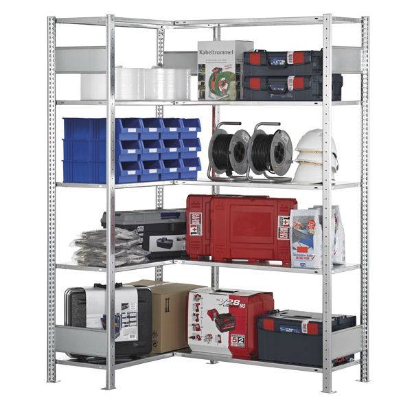 Boltless hj&oslash;rnereol hyldebj&aelig;lker 3000x1000x500mm 150kg