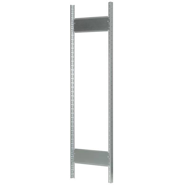 Stigegavl åben til reol 2000x600mm galvaniseret
