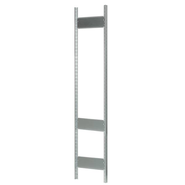 Stigegavl &aring;ben til reol 2500x400mm galvaniseret