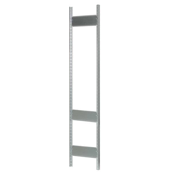 Stigegavl &aring;ben til reol 3000x400mm galvaniseret