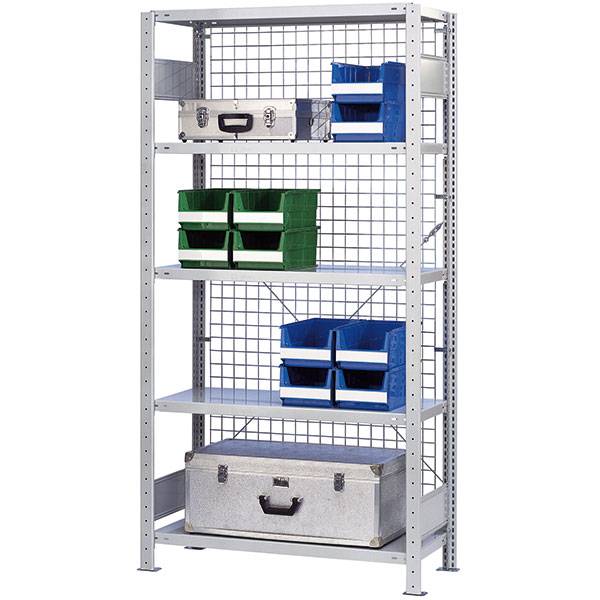 Gitterryg til Boltless lagerreol h&oslash;jde 1000mm bredde 1000mm