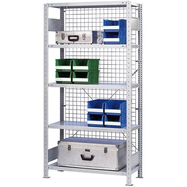 Gitterryg til Boltless lagerreol h&oslash;jde 1950mm bredde 1300mm