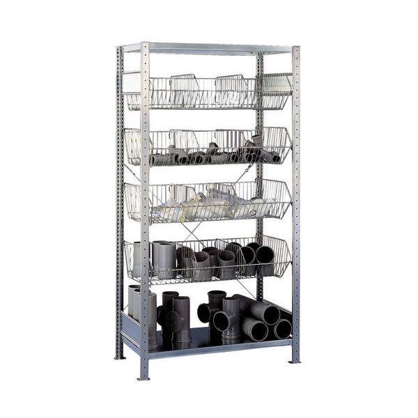 Tr&aring;dgitterkurv til Boltless reol 240x950x500mm galvaniseret