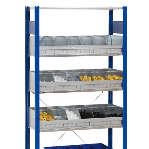 Ramme til småtingsopdeling til Boltless reol 1000x400mm