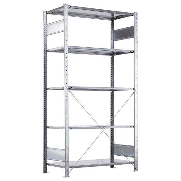Boltless startsektion lagerreol krydsryg 2000x750x300mm 250kg