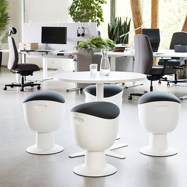 Tulip ergonomisk balancestol med Wave Tilt System hvid