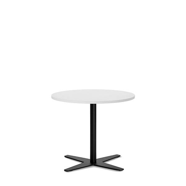 Amy cafebord Ø65cm højde 56,5cm hvid med sort stel