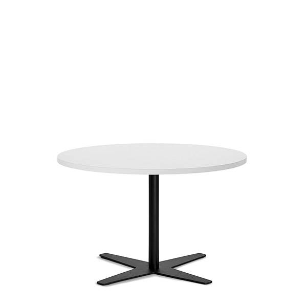Amy cafebord &Oslash;90cm h&oslash;jde 56,5cm hvid med sort understel