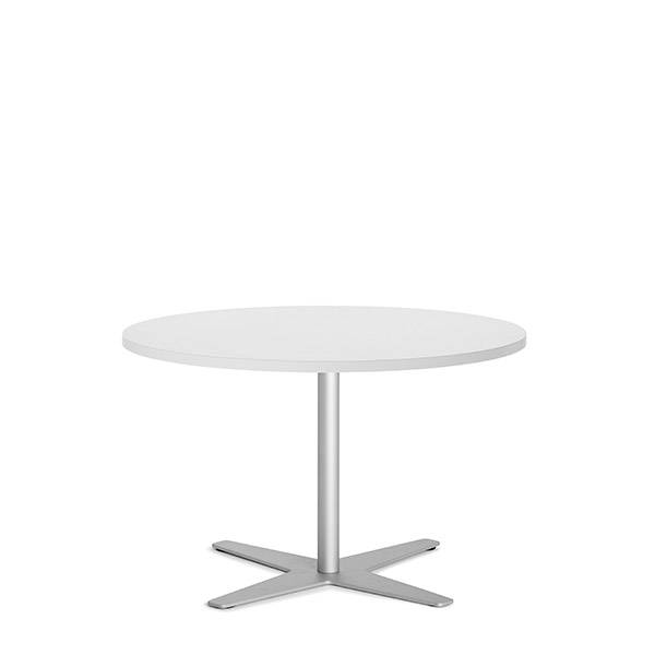 Amy cafebord &Oslash;90cm h&oslash;jde 56,5cm hvid med alugr&aring; stel