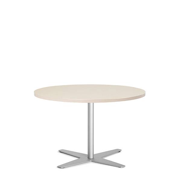 Amy cafebord &Oslash;90cm h&oslash;jde 56,5cm birk med alugr&aring;t understel