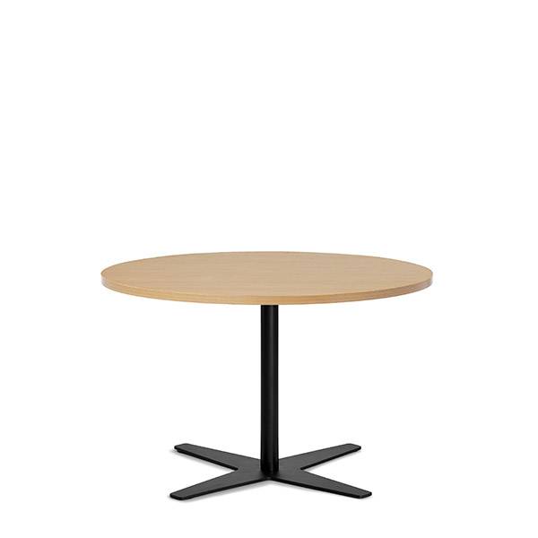 Amy cafebord Ø90cm h:56,5cm bøg laminat med sort understel