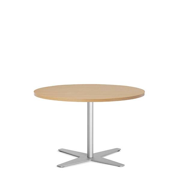 Amy cafebord Ø90cm h:56,5cm bøg laminat med alugråt understel