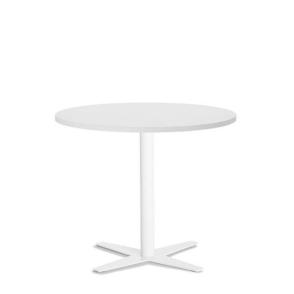 Amy cafebord &Oslash;90cm h&oslash;jde 73,5cm hvid med hvidt understel