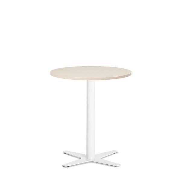 Amy cafebord &Oslash;65cm h&oslash;jde 73,5cm birk med hvidt understel