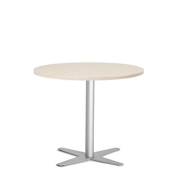 Amy cafebord &Oslash;90cm h&oslash;jde 73,5cm birk med alugr&aring;t understel