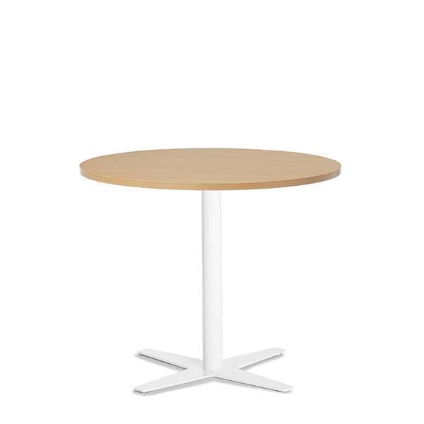 Amy cafebord &Oslash;90cm h&oslash;jde 73,5cm i b&oslash;g med hvidt understel