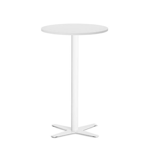Amy cafebord &Oslash;65cm h&oslash;jde 105cm i hvid med hvidt understel