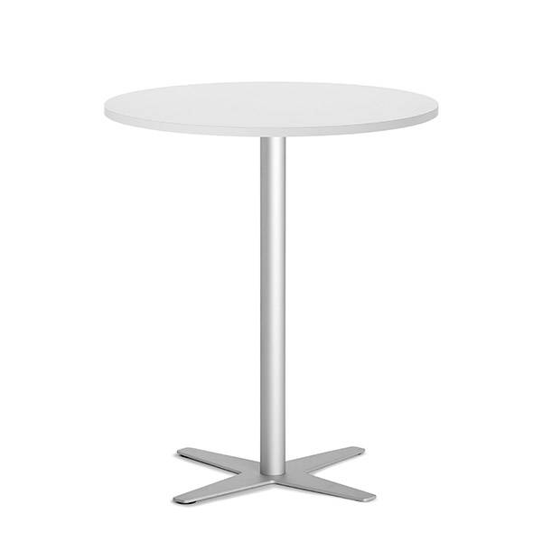 Amy cafebord &Oslash;90cm h&oslash;jde 105cm antracit hvid med alugr&aring;t stel