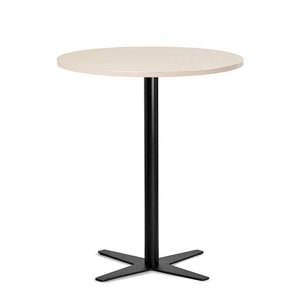Amy cafebord Ø90cm højde 105cm birk med sort understel