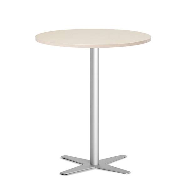 Amy cafebord &Oslash;90cm h&oslash;jde 105cm birk med alugr&aring;t understel