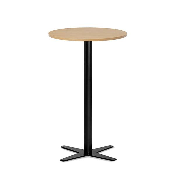 Amy cafebord Ø65cm højde 105cm bøg med sort understel