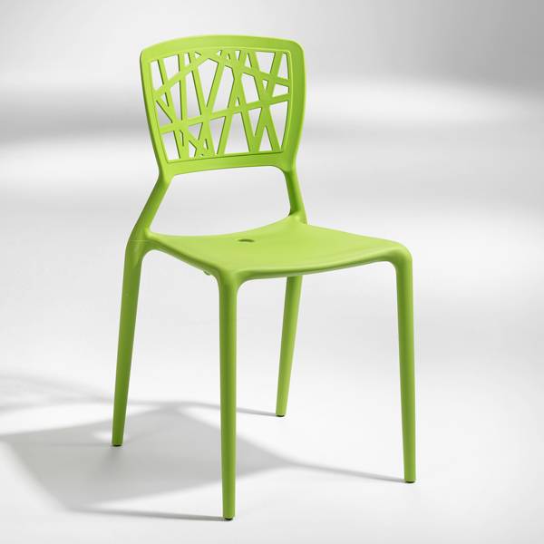 Inca stabelbar plaststol limegrøn