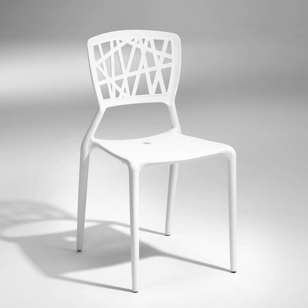 Inca stabelbar plaststol hvid