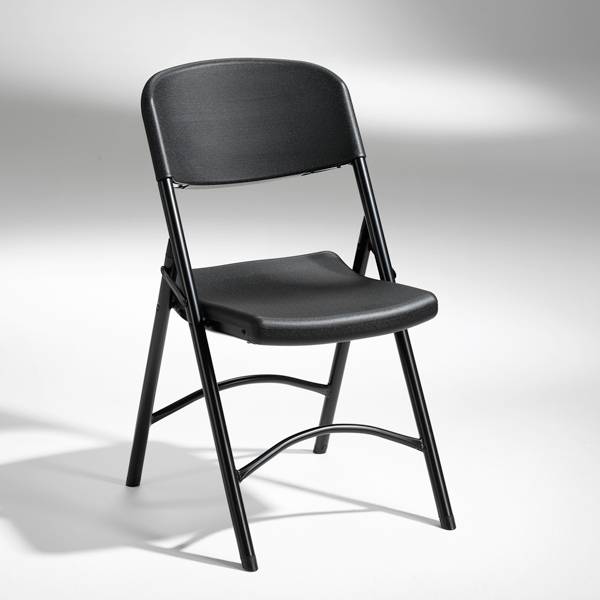 Klapstol Norman med m&oslash;rk gr&aring;t s&aelig;de og ryg og m&oslash;rk gr&aring;t stel