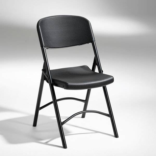 Klapstol Norman med m&oslash;rk gr&aring;t s&aelig;de og ryg og m&oslash;rk gr&aring;t stel