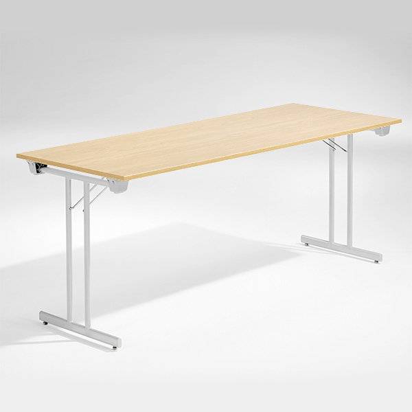 Dinner Style klapbord 180x80cm eg med alugr&aring; stel