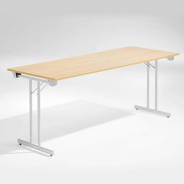 Dinner Style klapbord 180x80cm eg med alugr&aring; stel