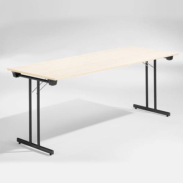 Dinner Style klapbord 180x80cm birk med sort stel