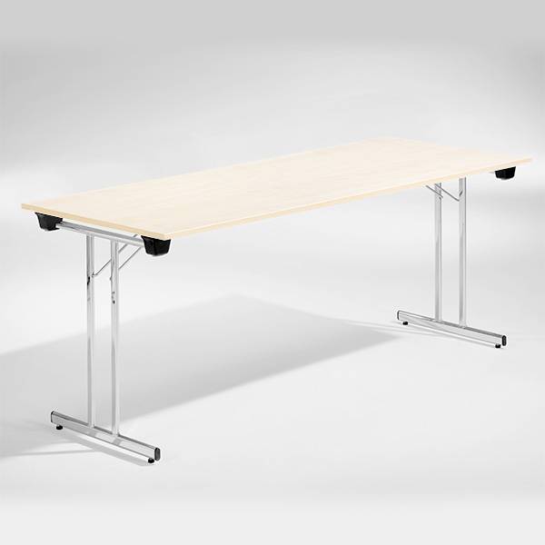 Dinner Style klapbord 180x80cm birk med krom stel