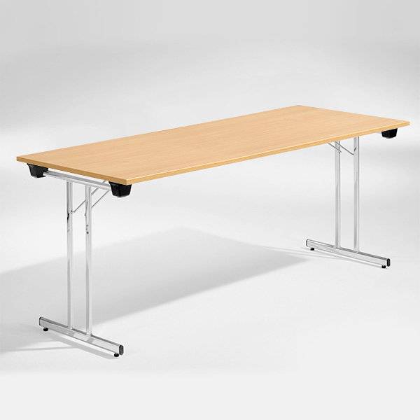 Dinner Style klapbord 180x80cm b&oslash;g med krom stel