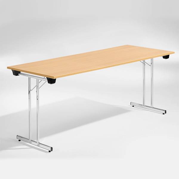 Dinner Style klapbord 180x80cm b&oslash;g med krom stel