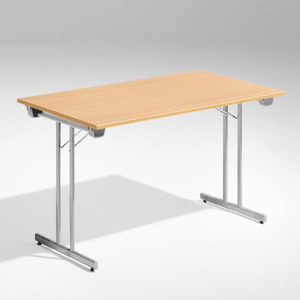 Dinner Style klapbord 120x80cm b&oslash;g med alugr&aring; stel