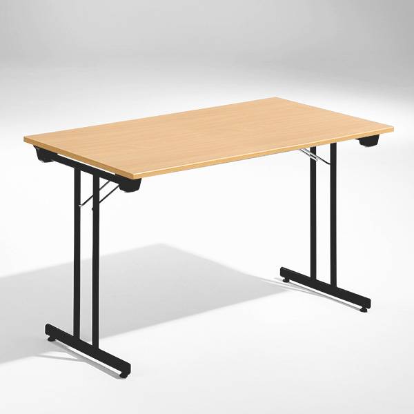 Dinner Style klapbord 120x80cm bøg med sort stel