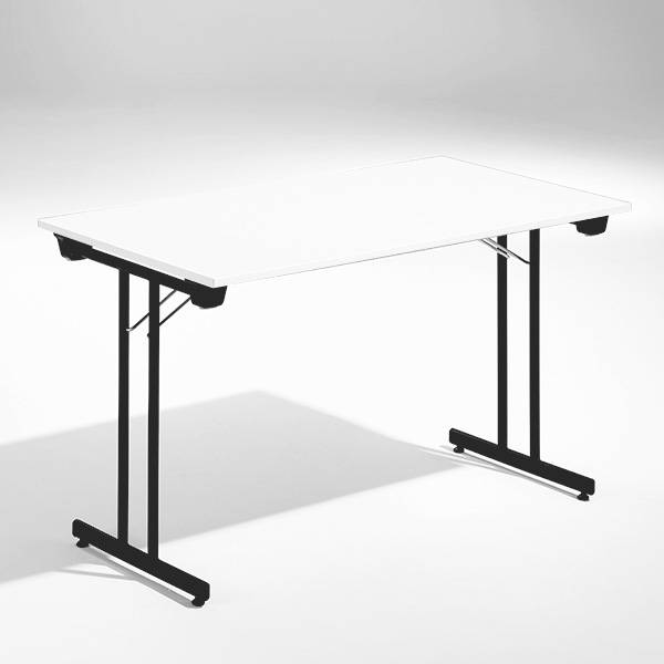 Dinner Style klapbord 120x80cm hvid med sort stel