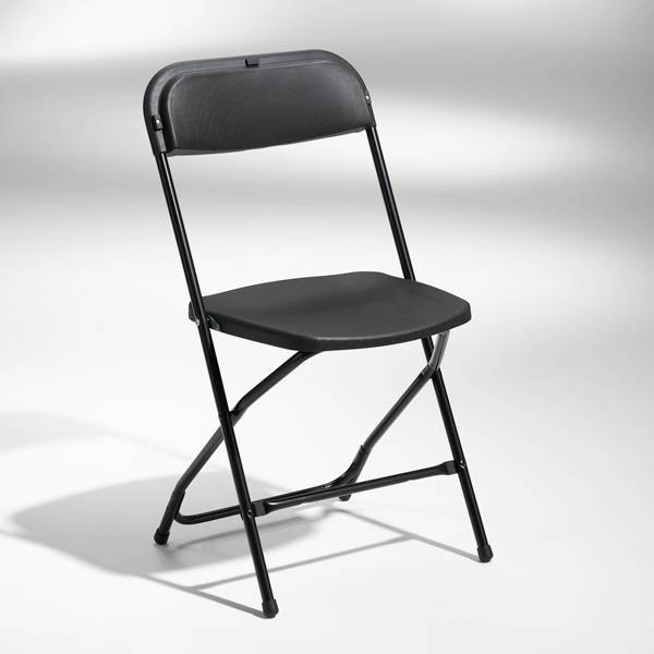 Smart klapstol sort med sorte stoleben