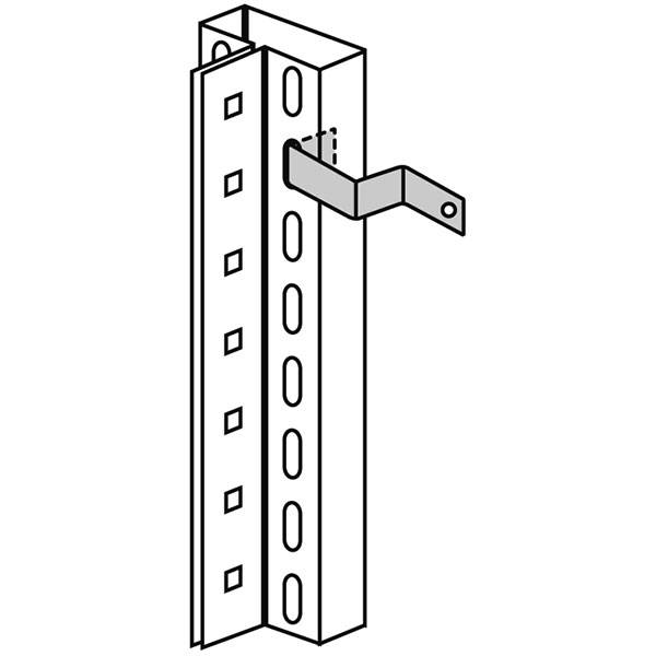 Beslag v&aelig;ltesikring for sidefastg&oslash;relse til Boltless lagerreol