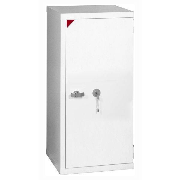 Eurobasic 100 brandsikkert v&aelig;rdiskab 1190x565x540mm, hvidt