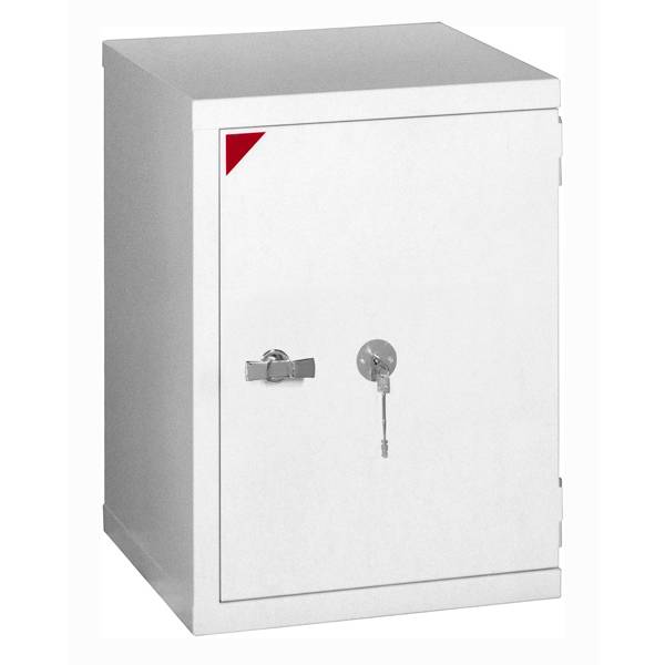 Eurobasic 60 brandsikkert v&aelig;rdiskab 770x565x540mm, hvidt