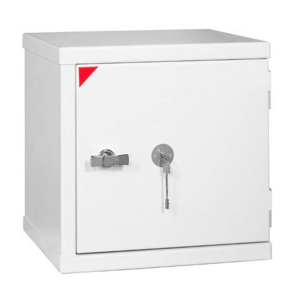 Eurobasic 40 brandsikkert v&aelig;rdiskab 570x565x540mm, hvidt