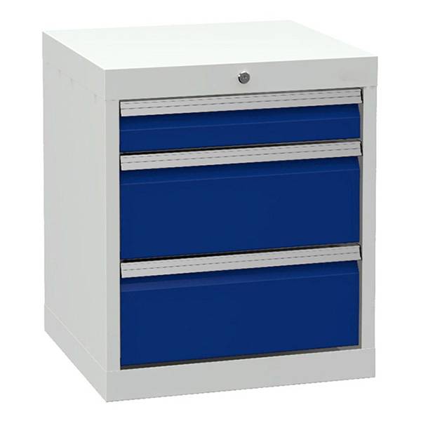Værksted skuffesektion 619x530x500mm med 3 skuffer