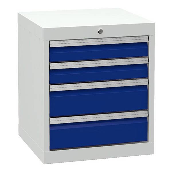 V&aelig;rksted skuffesektion 619x530x500mm med 4 skuffer