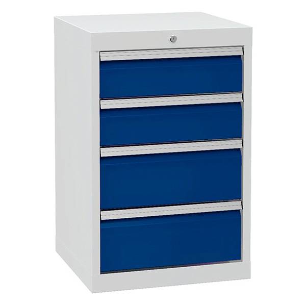 Værksted skuffesektion 819x530x500mm med 4 skuffer