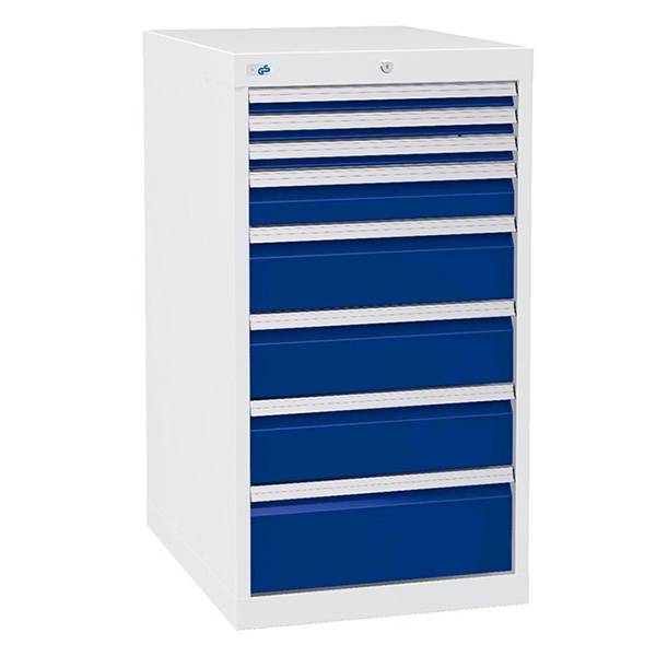 V&aelig;rksted skuffesektion 1019x555x736mm med 8 skuffer