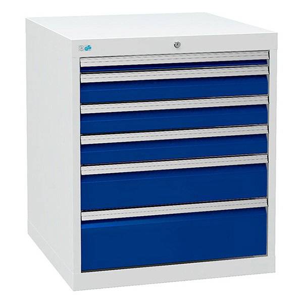 V&aelig;rksted skuffesektion 819x705x736mm 6 skuffer