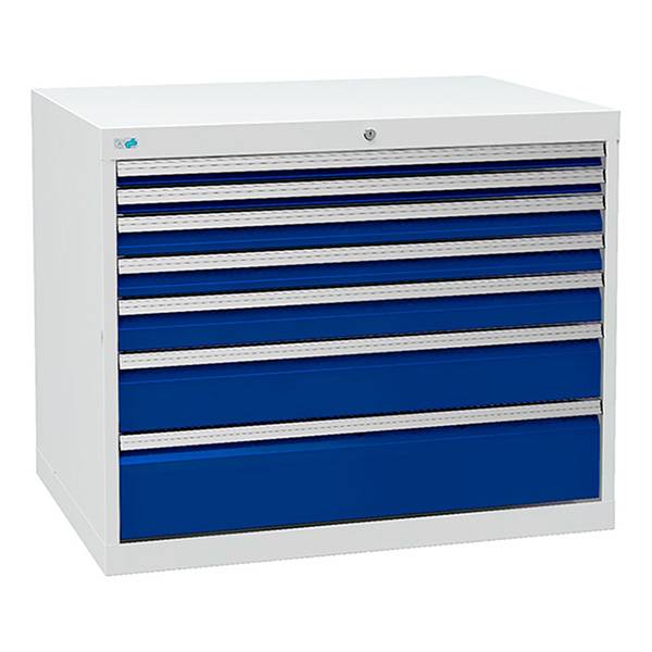 V&aelig;rksted skuffesektion 819x1005x736mm 7 skuffer