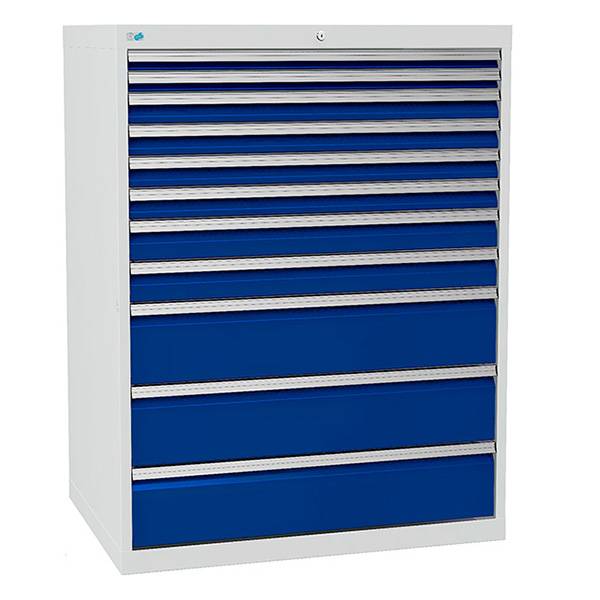 V&aelig;rksted skuffesektion 1319x1005x736mm 11 skuffer